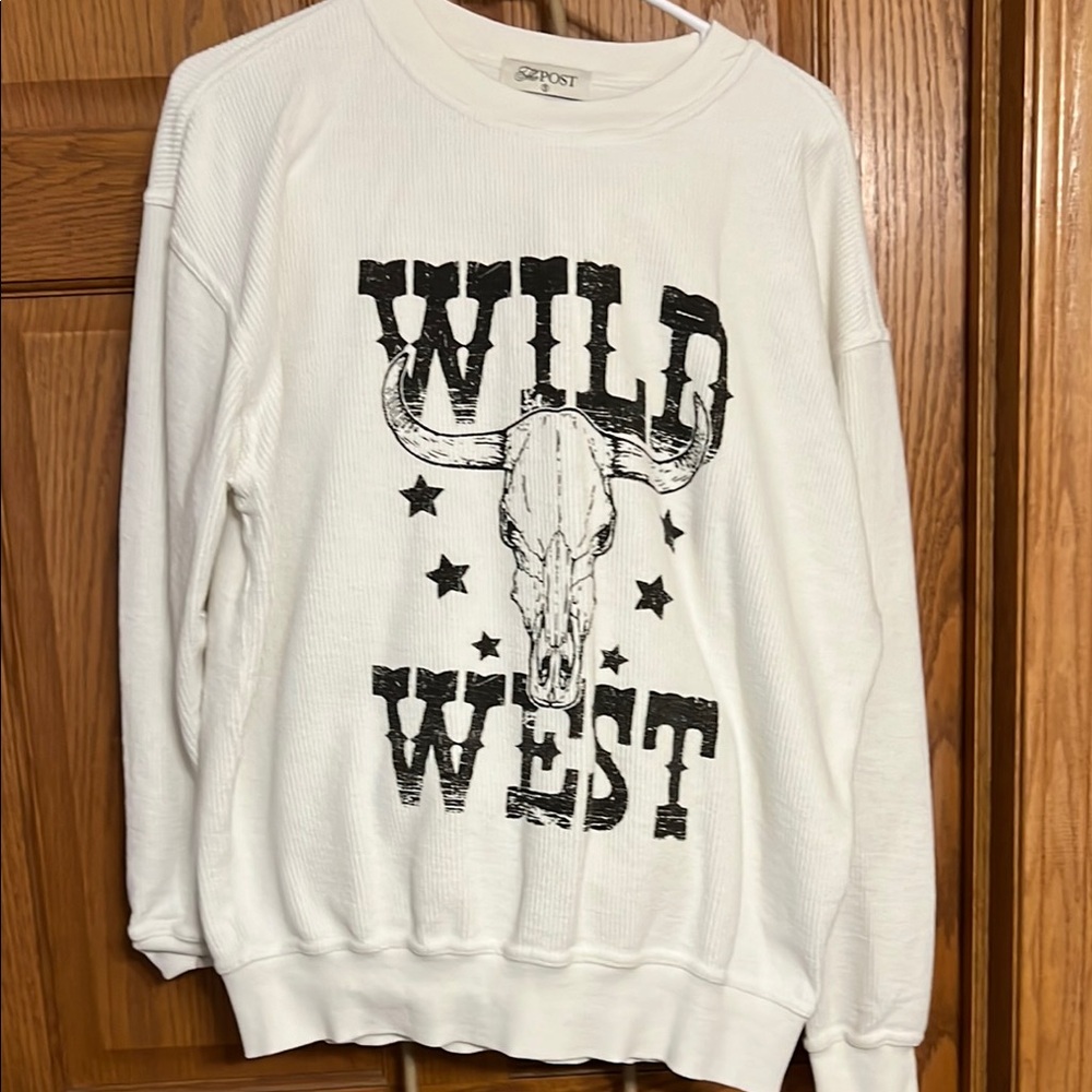 The Post White Wild West Sweatshirt